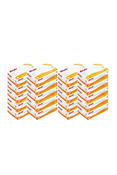 Omnipazar Beybi Latex Powdered White Examination Gloves 20 Packs of 100 Small
