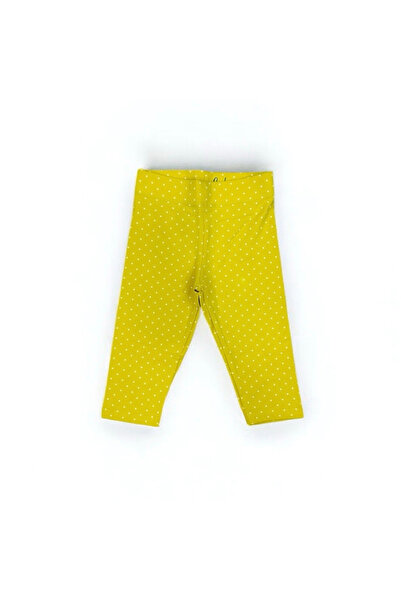TAVSİYESEVER Girl's Capri Leggings – Cotton Polka Dot Patterned