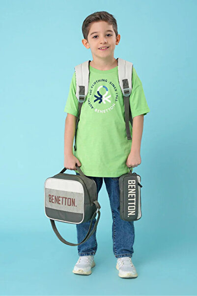 United Colors of Benetton Bag+Lunch+Pen Holder 3-Piece Primary School Bag Set