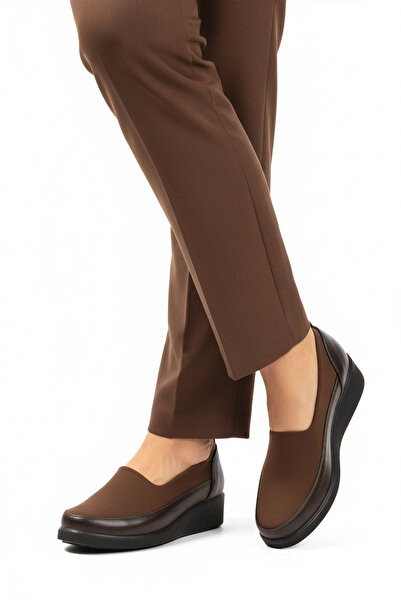 AYAKMOD 651586 Z Pantofi flexibili de zi cu zi pentru femei, din material tex...