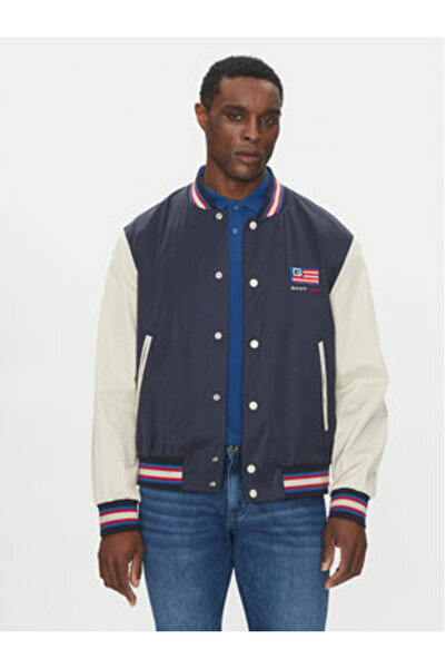 Gant Ανδρικό Bomber Jacket 7006519 Μπλε Ναυτικό