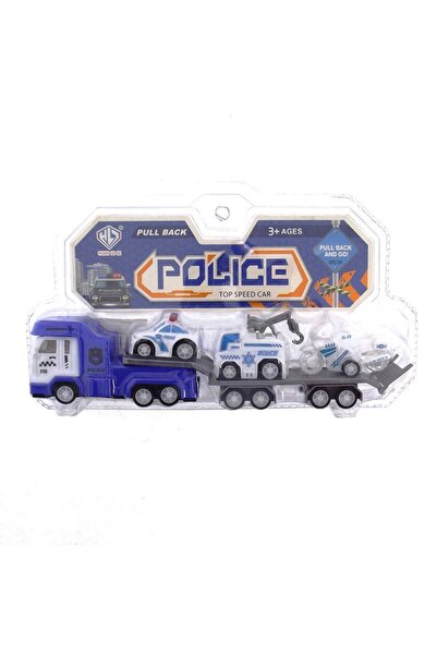 Angel Of Life Pull and Drop Carrier Police Truck and Mini Vehicles