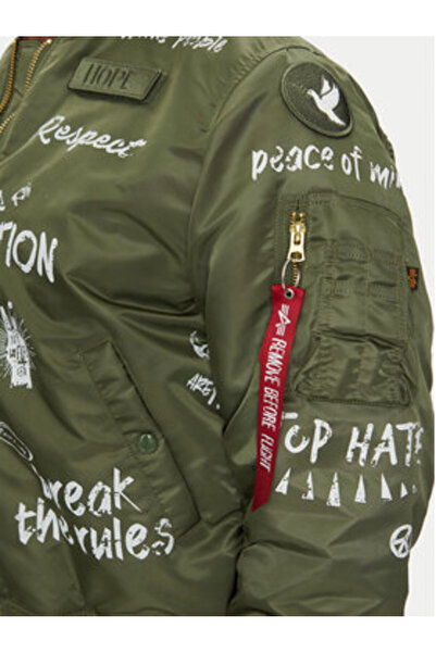 Alpha Industries Ανδρικό Bomber Jacket 156136 Πράσινο