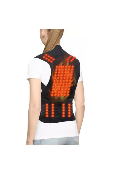 NEO ™ Premium Professional Back Corset with 111 Magnets, Unisex, Adjustable, Black