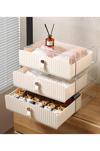 Urve Plastik Organizator multifuncțional pentru bijuterii și machiaj, cutie de organizare pentru birou, dulapul este cu un singur nivel