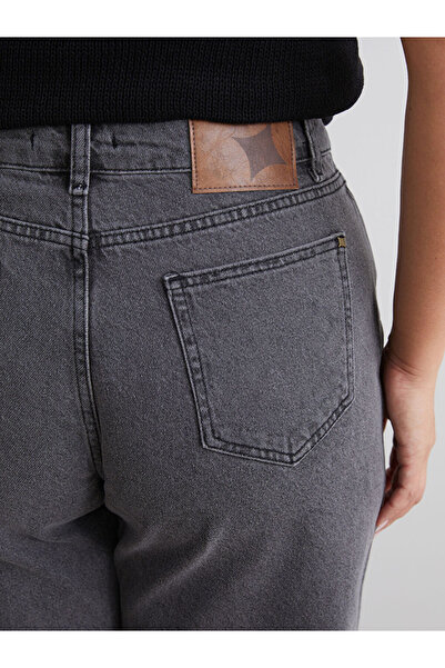 LC Waikiki Gray Plus Size Balloon Fit Women's Jean Pants