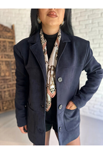 moneta boutique Жіноча підкладкова куртка з кишенями з преміум-замші