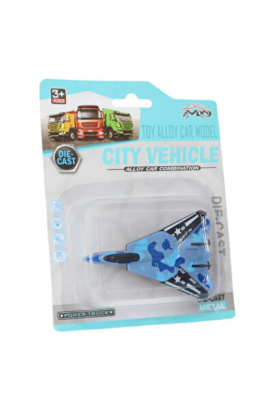 Angel Of Life Die Cast Metal F-14 Benzeri Savaş Uçağı Mavi Kamuflaj