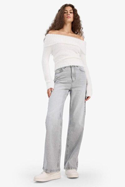 DeFacto Fitted Open Shoulder Knit Sweater (25 Cw)