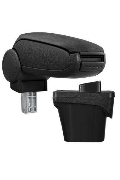 CED AUTO TRADE Car armrest Peugeot 208 2012-2019, black, Textile Material