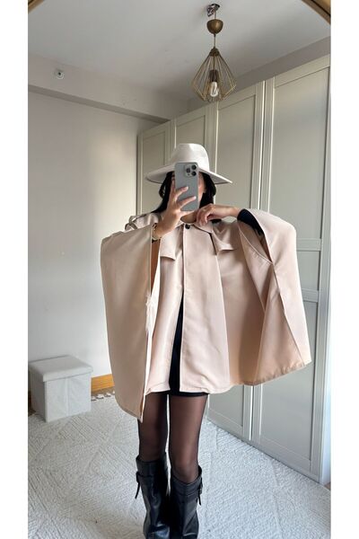 Sindimoda Veronica Düğmeli Panço Trençkot 2634