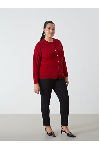 LC Waikiki Μαύρο εφαρμοστό Γυναικείο Εσωτερικό Σετ επένδυση fleece Τζιν Παντε...