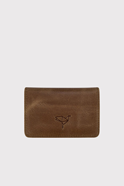 Garbalia Магніт Божевільний шкіряний коричневий унісекс гаманець-тримач для карток