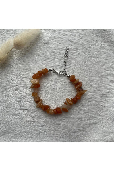 AYDA STORE سوار من حجر العقيق المكسور الطبيعي