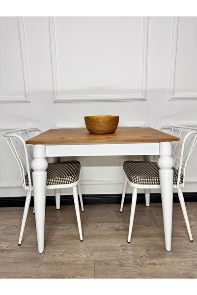 ECCES BB 60 x 90 Mutfak Masası MDF Küçük Mutfak Masası Çalışma Masası Balkon Masası Sabit Masa