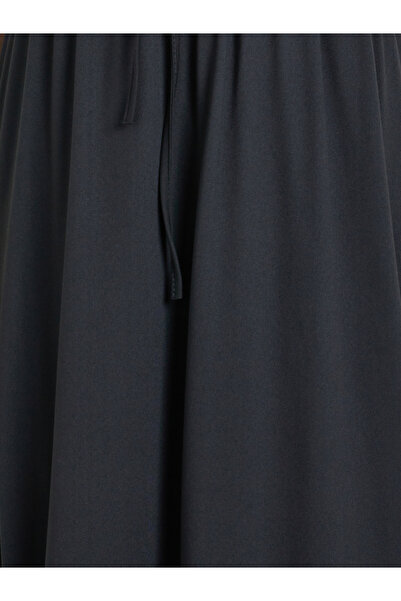 Styli Women Solid Midi Skirt with Drawstring