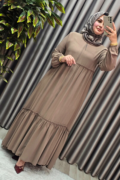 Elmas Tesettür Γυναικεία Ρούχα Μασούρι Μεγάλου Μεγέθους Φορέας δύο στρώσεων