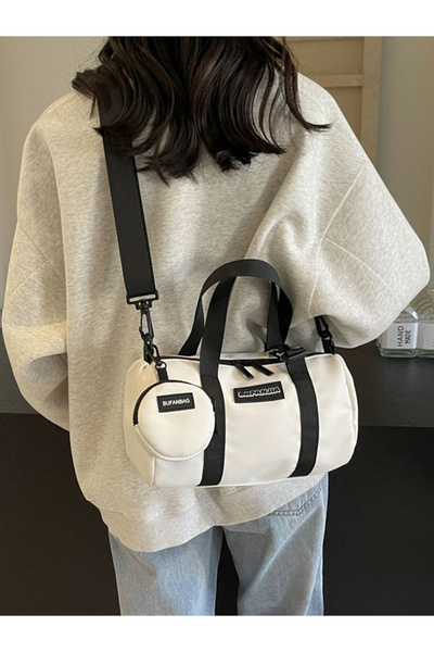 Take Two By Styli Double Top Handle Handbag with Pouch Set