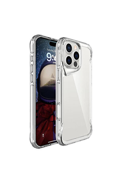 zore iPhone 16 Pro Kılıf SHRP T-Max Kapak - Şeffaf