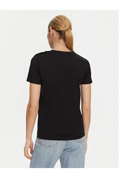 BALMAIN Γυναικείο T-Shirt BF1EF005BB02 Μαύρο