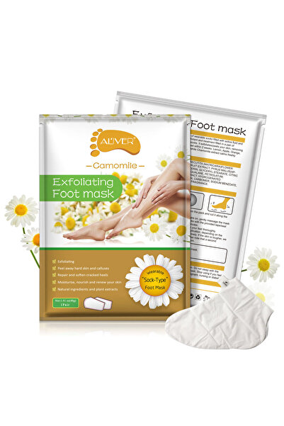 OEM Șosete exfoliante cu Mușețel ALIVER® – Mască pentru picioare, 1 pereche