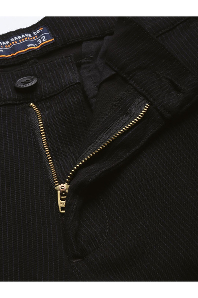 The Indian Garage Co By Styli Men Black Slim Fit Trousers