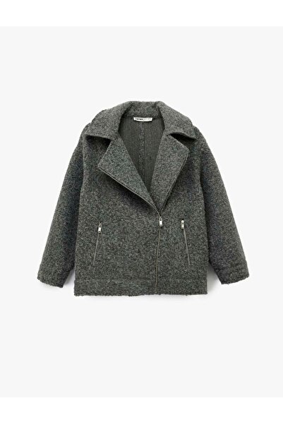 Koton Gray Women's Jacket 6Wak20198Ew