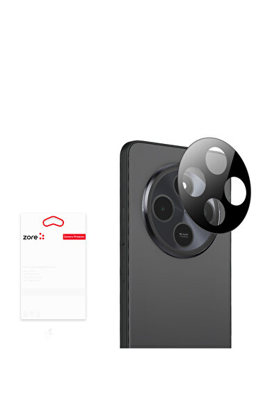 zore Xiaomi Redmi 14C 4g Compatible Shrp 3D Camera Glass-Black
