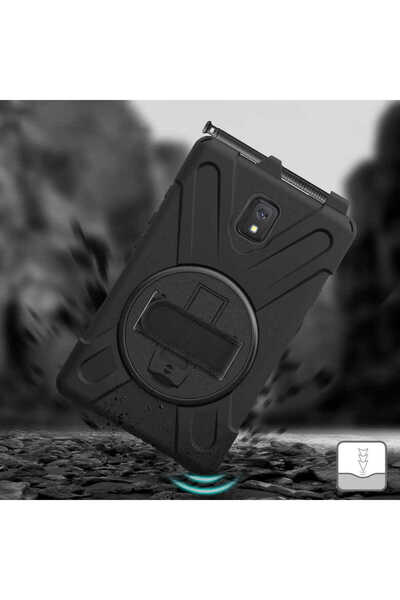 zore Galaxy Tab Active 3 T577 Nxxa Defender Silicone Tablet Case - Black