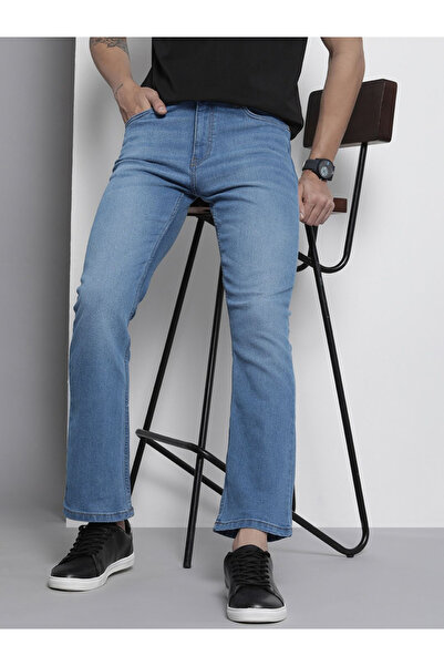 The Indian Garage Co By Styli Men Mid Rise Bootcut Jeans