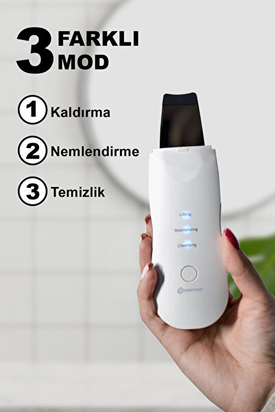 indirimsevinci Ultrasonik Yüz Temizleme Cihazı Scrubber | Siyah Nokta Akne Peeling Lifting Nemlendirme Aleti