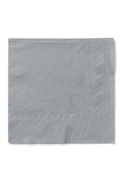 Mank Șervețele de masă cu 3 straturi, Șervețele de hârtie - Argintiu / 40 x 4...