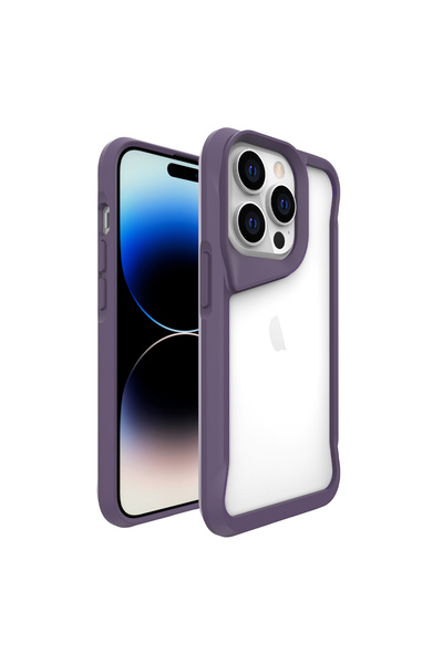 zore iPhone 14 Pro Max Compatible Shrp T-Max Case-Dark Purple