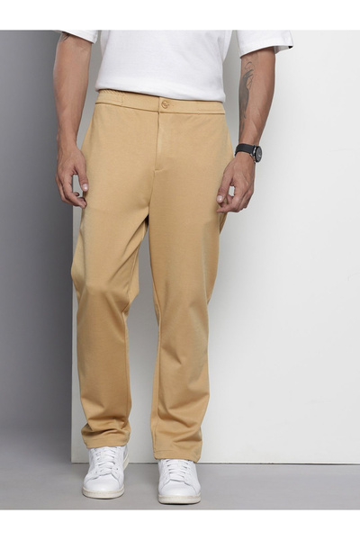 The Indian Garage Co By Styli Men Brown Relaxed Fit Chino Pants