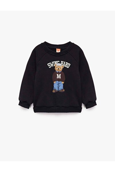 Koton Black Baby Boy Sweatshirt 6Wmb10050Tk