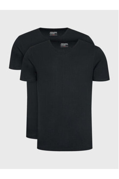 Blend Σετ 2 ανδρικών μπλουζών 701996 Μαύρο