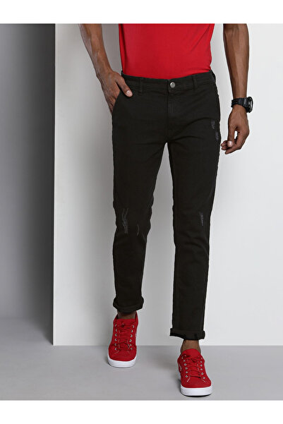 The Indian Garage Co By Styli Men Mid Rise Light Distressed Jeans