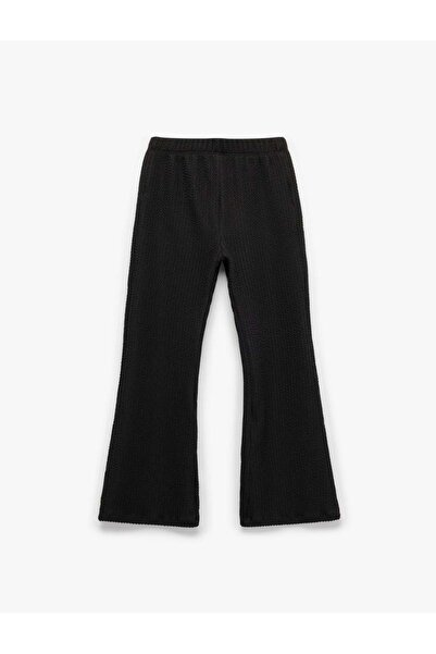Koton Siyah Kız Çocuk Pantolon 6Wkg40020Ak