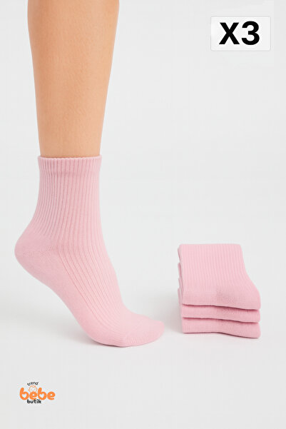Trend Bebe Butik Șosete de damă, pachet de 3, șosete scurte din bumbac, cu ne...