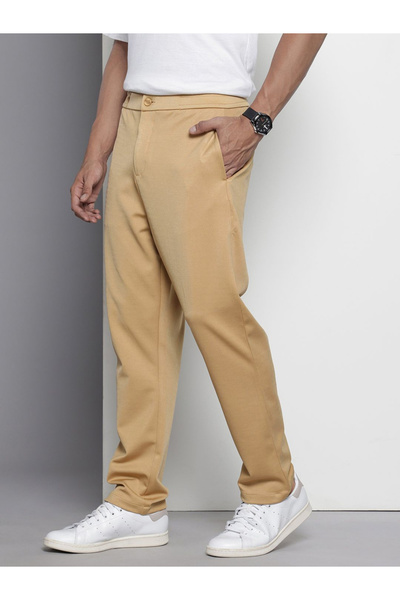 The Indian Garage Co By Styli Men Brown Relaxed Fit Chino Pants