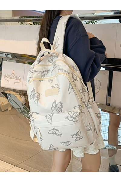 Take Two By Styli Graphic Print Zip Closure Backpack