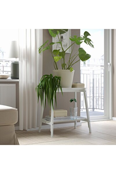 IKEA KÖRSBÄRSBJÖRK Plant pot, light grey-beige, 24 cm