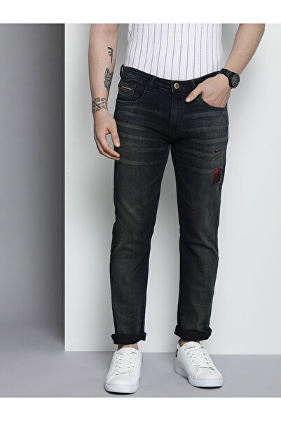 The Indian Garage Co By Styli Men Mid Rise Whisker Slim Fit Jeans