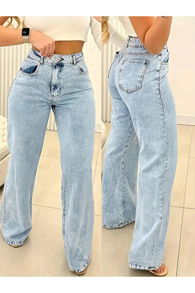 Take Two By Styli High Rise Relaxed Fit Faded Jeans