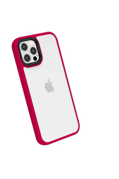 zore حافظة متوافقة مع هاتف iPhone 12 Pro من SHRP - باللون الأحمر