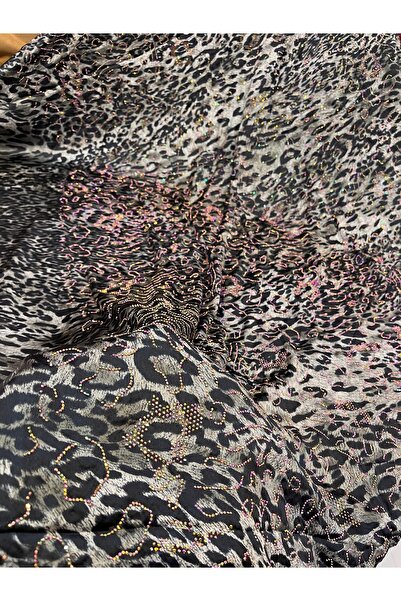 Home ithal leopar desenli kristal taş işleme kumaşımız