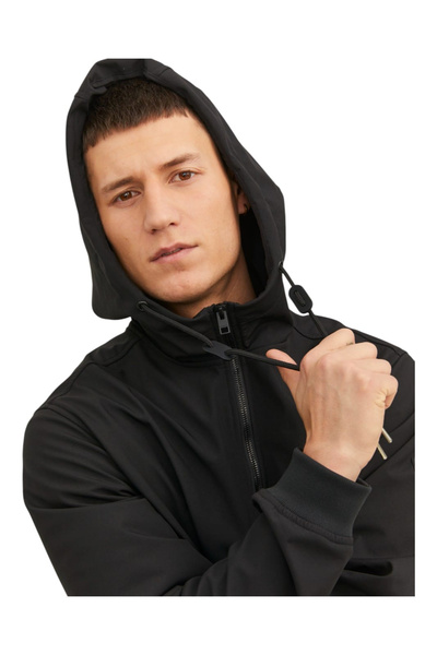 Jack & Jones JACK &JONES Basic Softshell Hood jacket - 12236300-Black