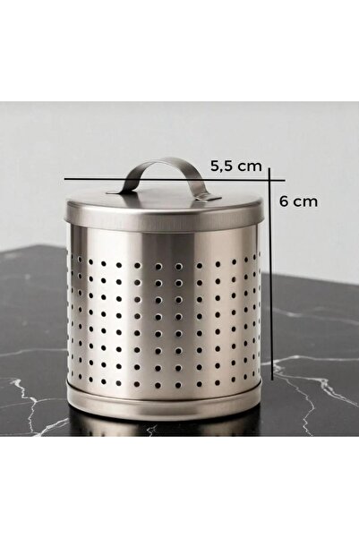 MEYA PİNE مصفاة إبريق شاي ستانلس ستيل مقاس 6.5 × 7 سم - مصفاة معدنية ذات مسام...