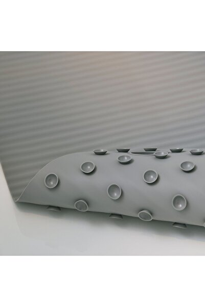 IKEA VALVATTNET Bathtub mat, grey, 33 x 84 cm