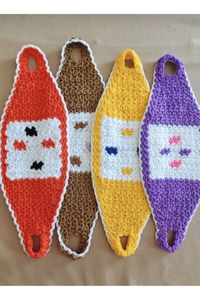 Dantelux 4 Adet El Örgüsü Karışık Uzun Lif Çeyizlik Günlük Lif Seti